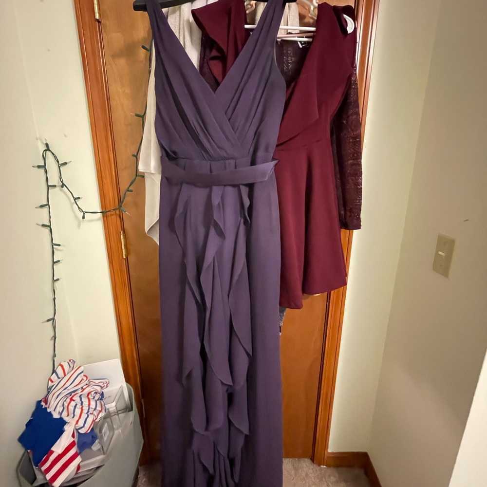 White by Vera Wang purple prom dress - Picture 2 of 4